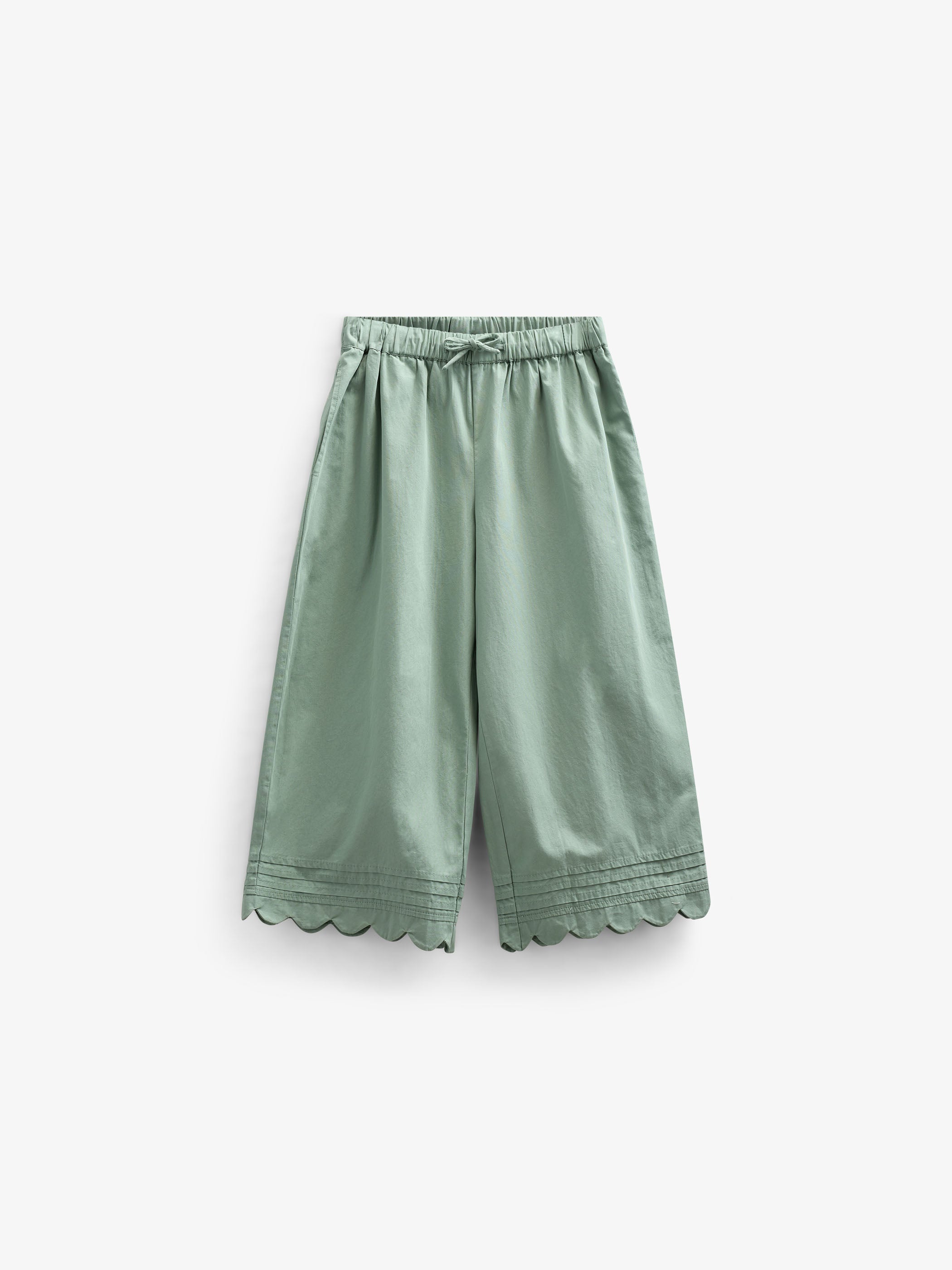 Popelinehose mit Muschelkante - Tween - Dusty Green | 101080 Joy