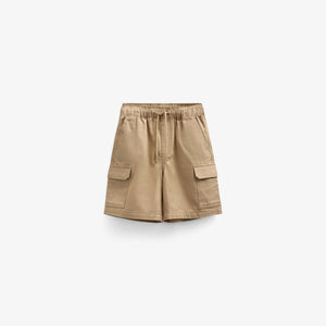Canvas Cargo Shorts - Kids - Khaki | 101120 Isack