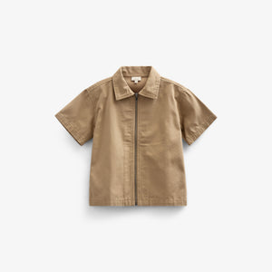 Canvas-Hemdjacke mit Reißverschluss - Tween - Khaki | 101125 Isack