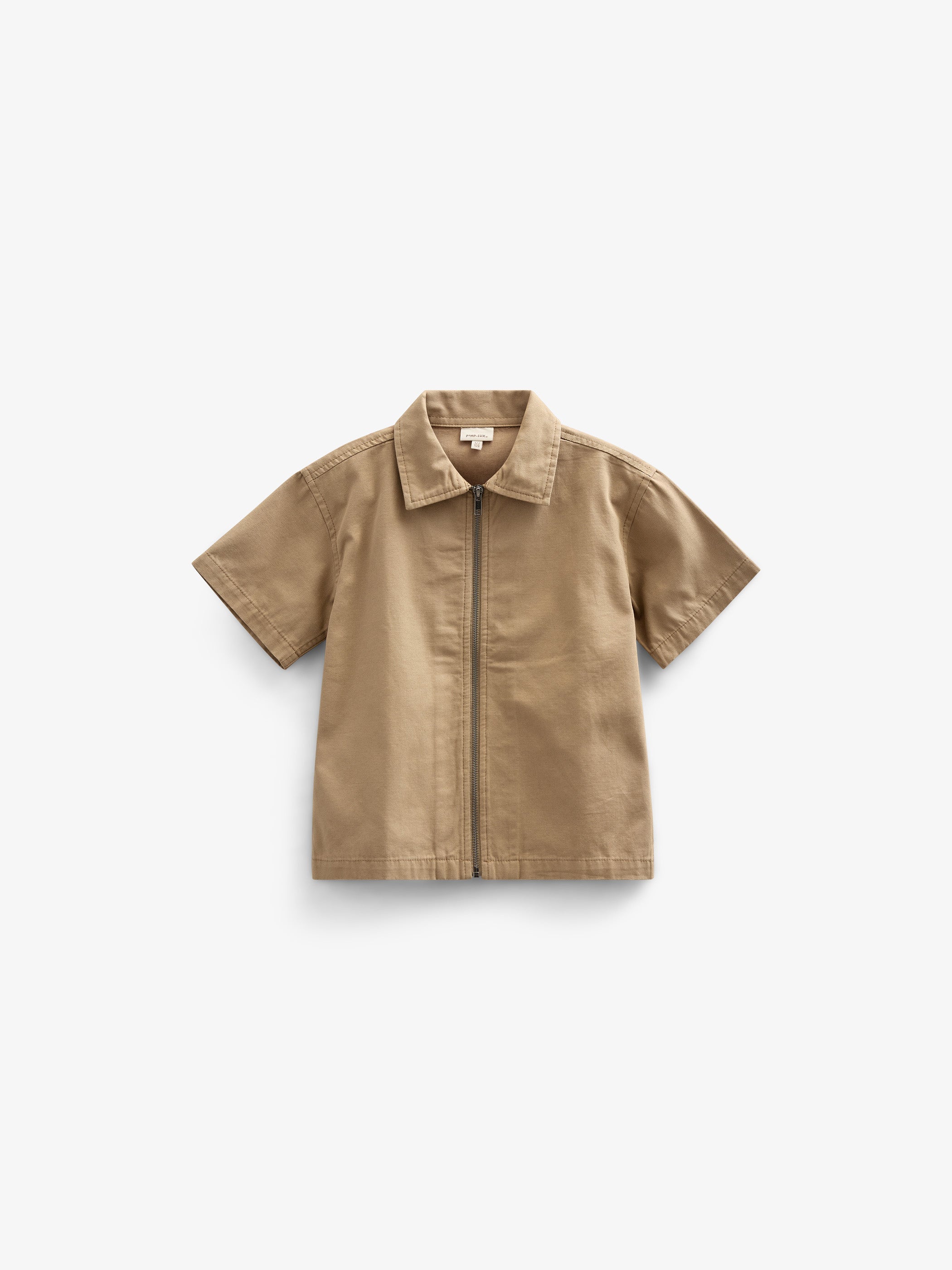 Canvas-Hemdjacke mit Reißverschluss - Tween - Khaki | 101125 Isack