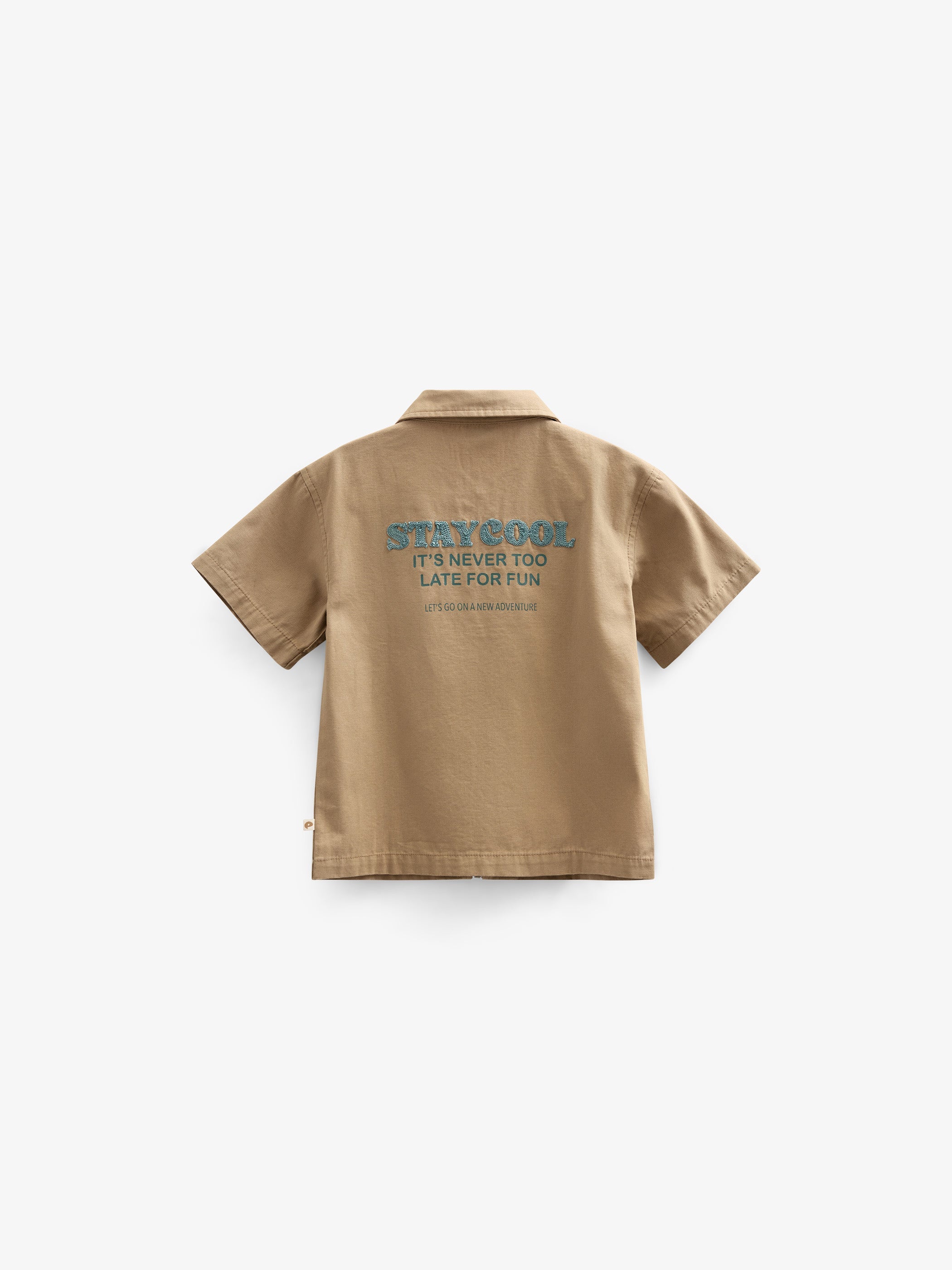 Canvas-Hemdjacke mit Reißverschluss - Tween - Khaki | 101125 Isack