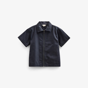 Canvas-Hemdjacke mit Reißverschluss - Tween - Navy | 101127 Isack
