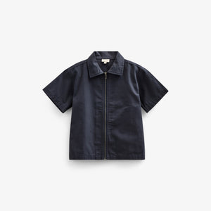 Canvas-Hemdjacke mit Reißverschluss - Tween - Navy | 101127 Isack