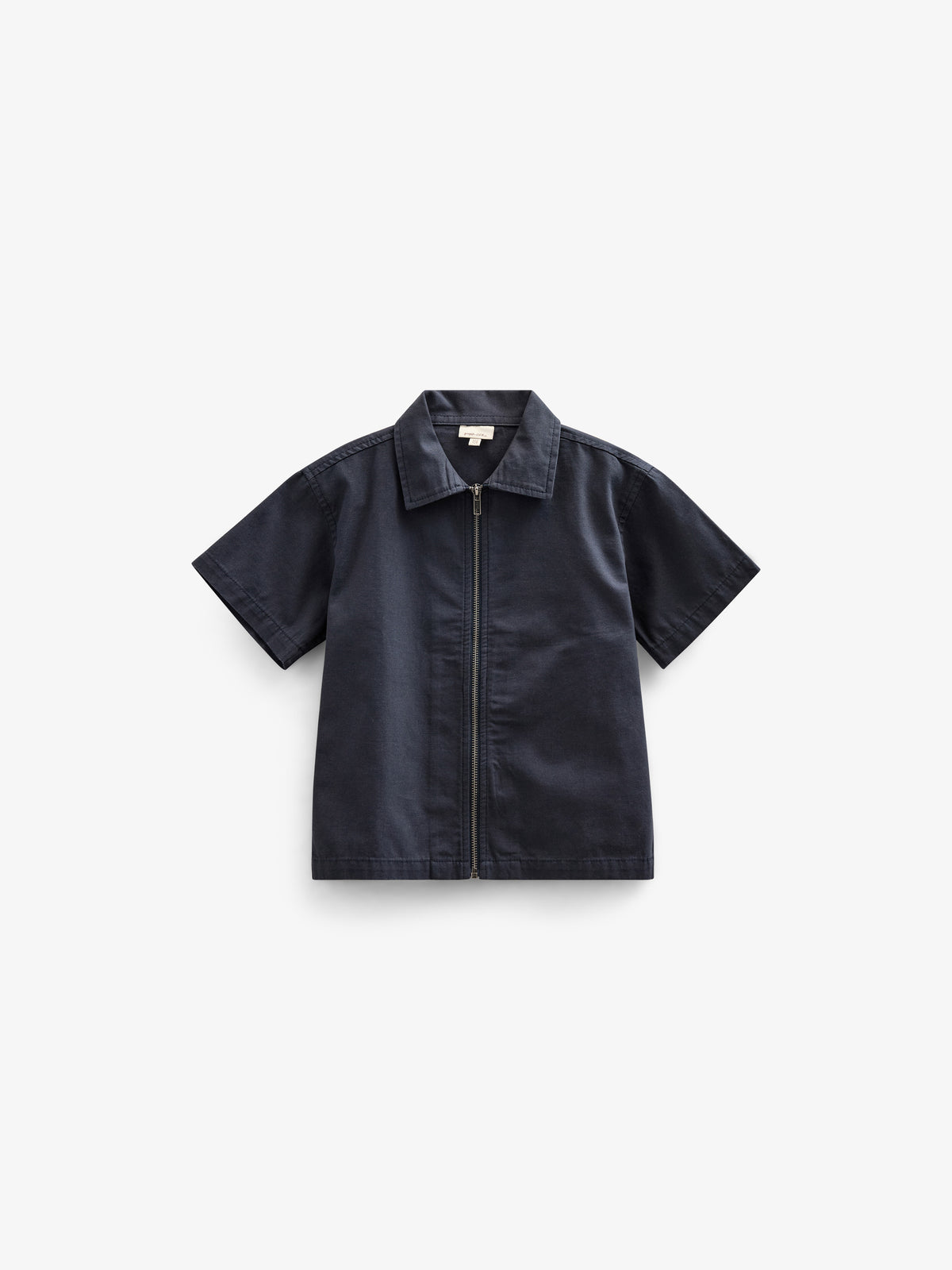 Canvas-Hemdjacke mit Reißverschluss - Kids - Navy | 101126 Isack
