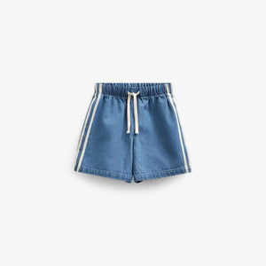 Baggy Denim Shorts mit Kontrast-Tape - Kids - Blue Denim | 101142 Callum