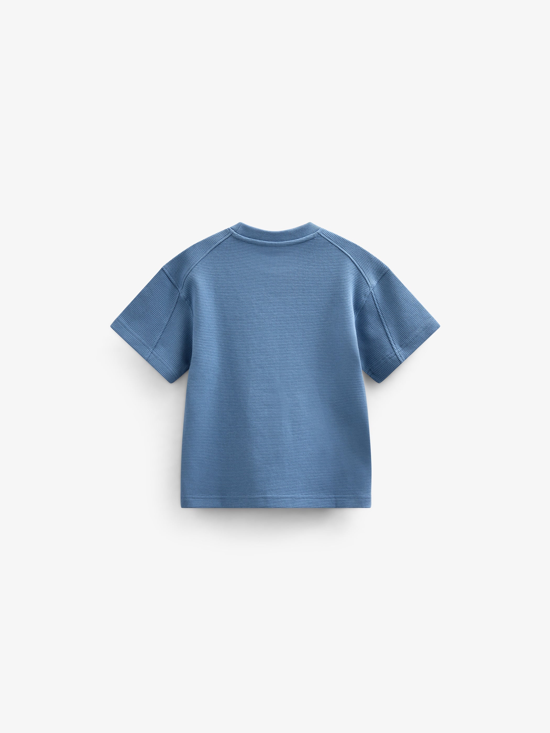 Waffel T-Shirt - Kids - Dusty Blue | 101150 Evan