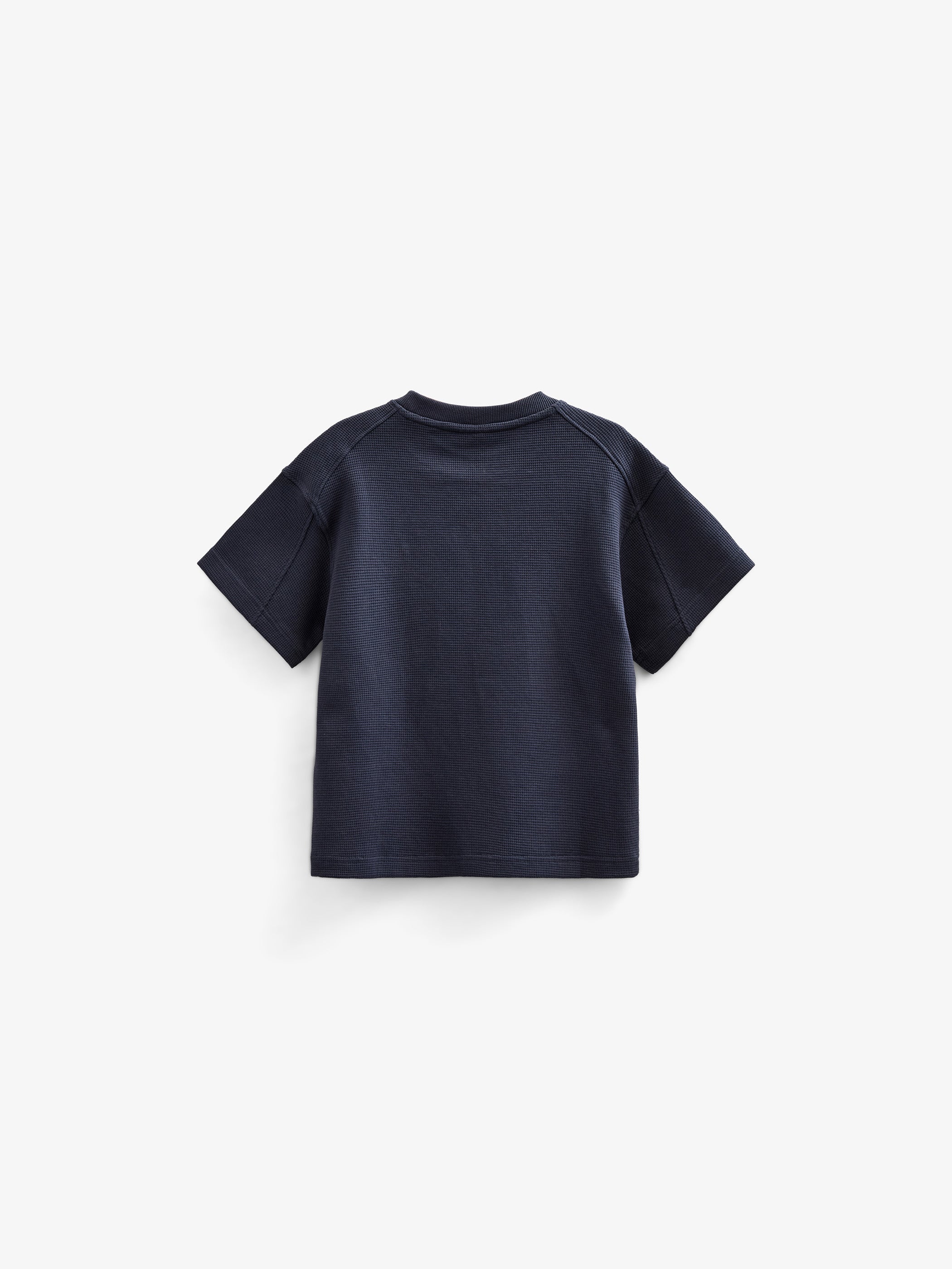 Waffel T-Shirt - Kids - Navy | 101152 Evan