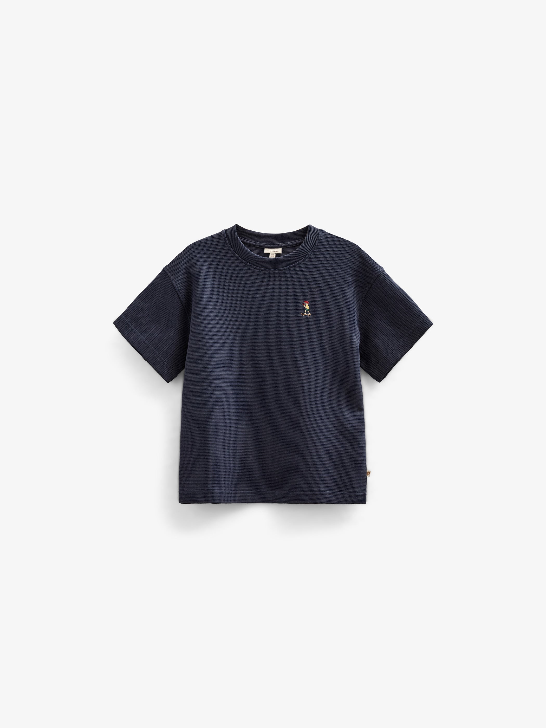 Waffel T-Shirt - Tween - Navy | 101153 Evan