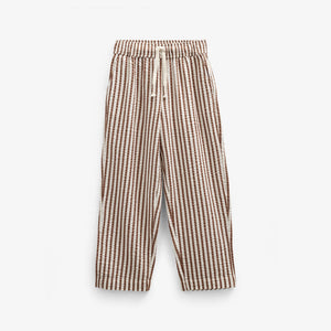Gestreifte Seersucker Hose - Kids - Brown | 101189 Frank