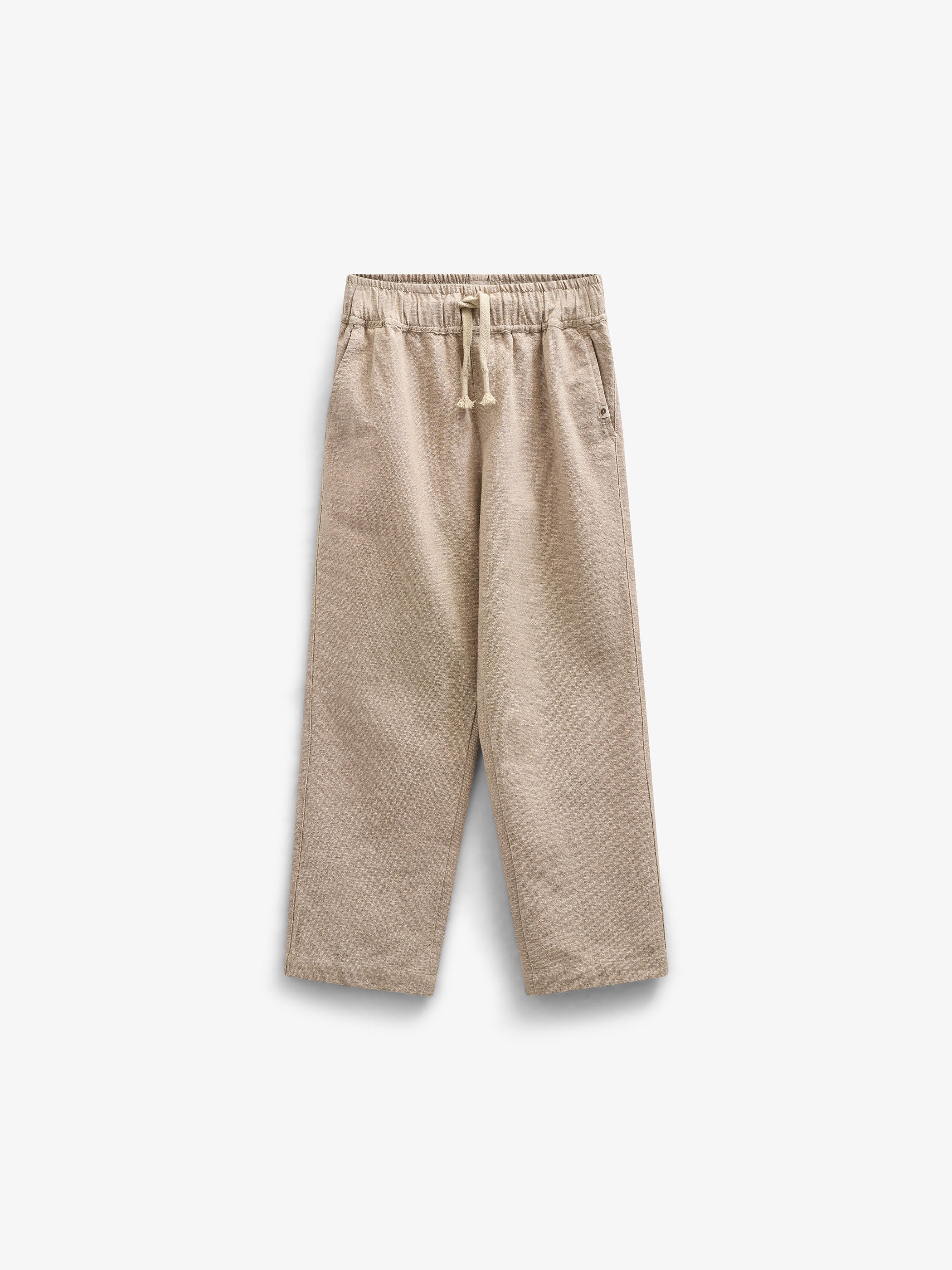 Strukturierte, gewebte Baumwollhose - Tween - Sand | 101200 Walter