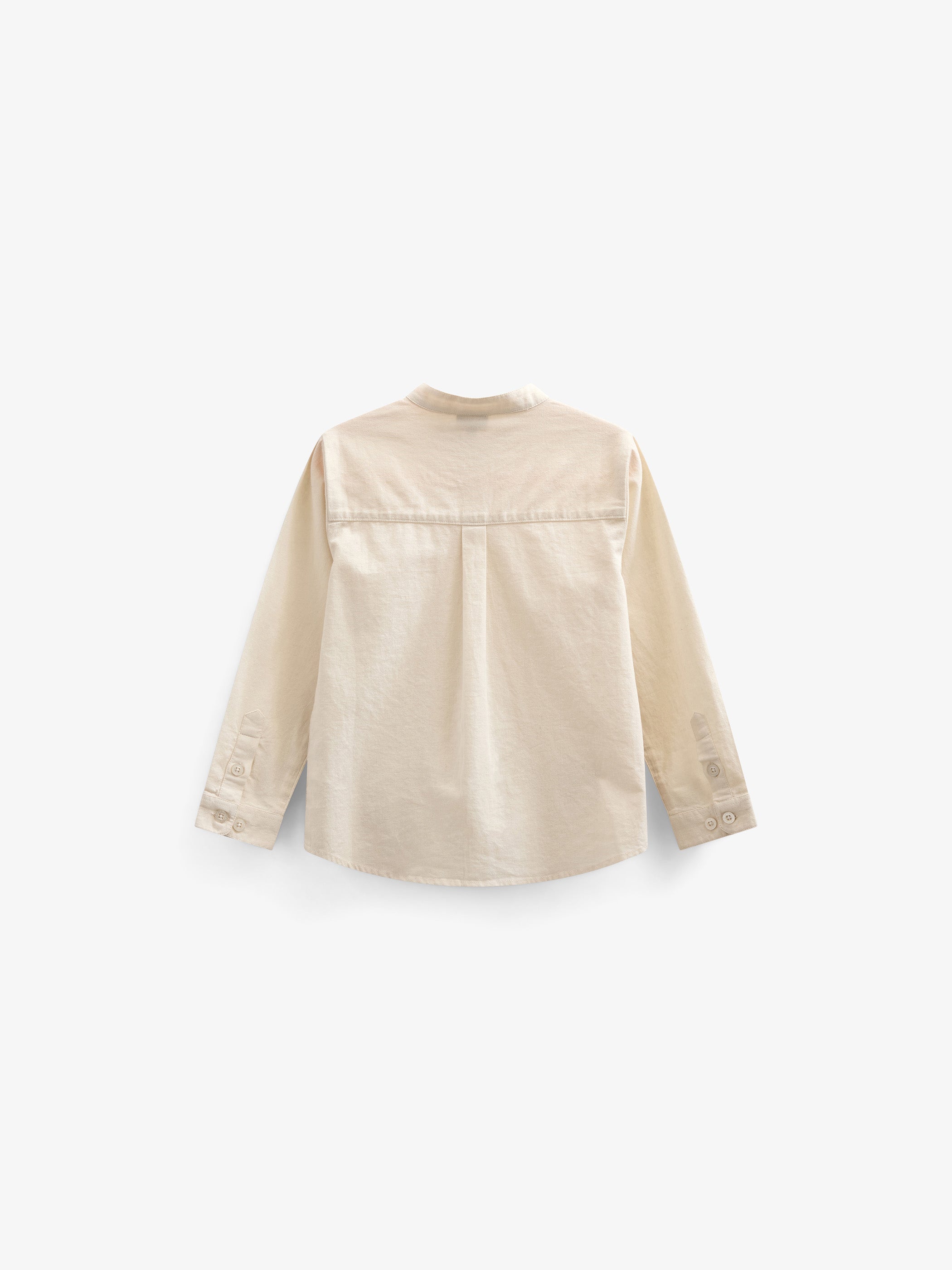 Leinenmischung Hemd mit Stehkragen - Kids - Offwhite | 101201 Lucca