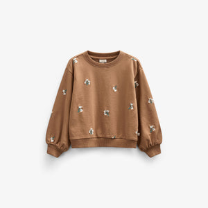 Besticktes Crewneck Sweatshirt - Tween - Coconut | 101214 Kimber