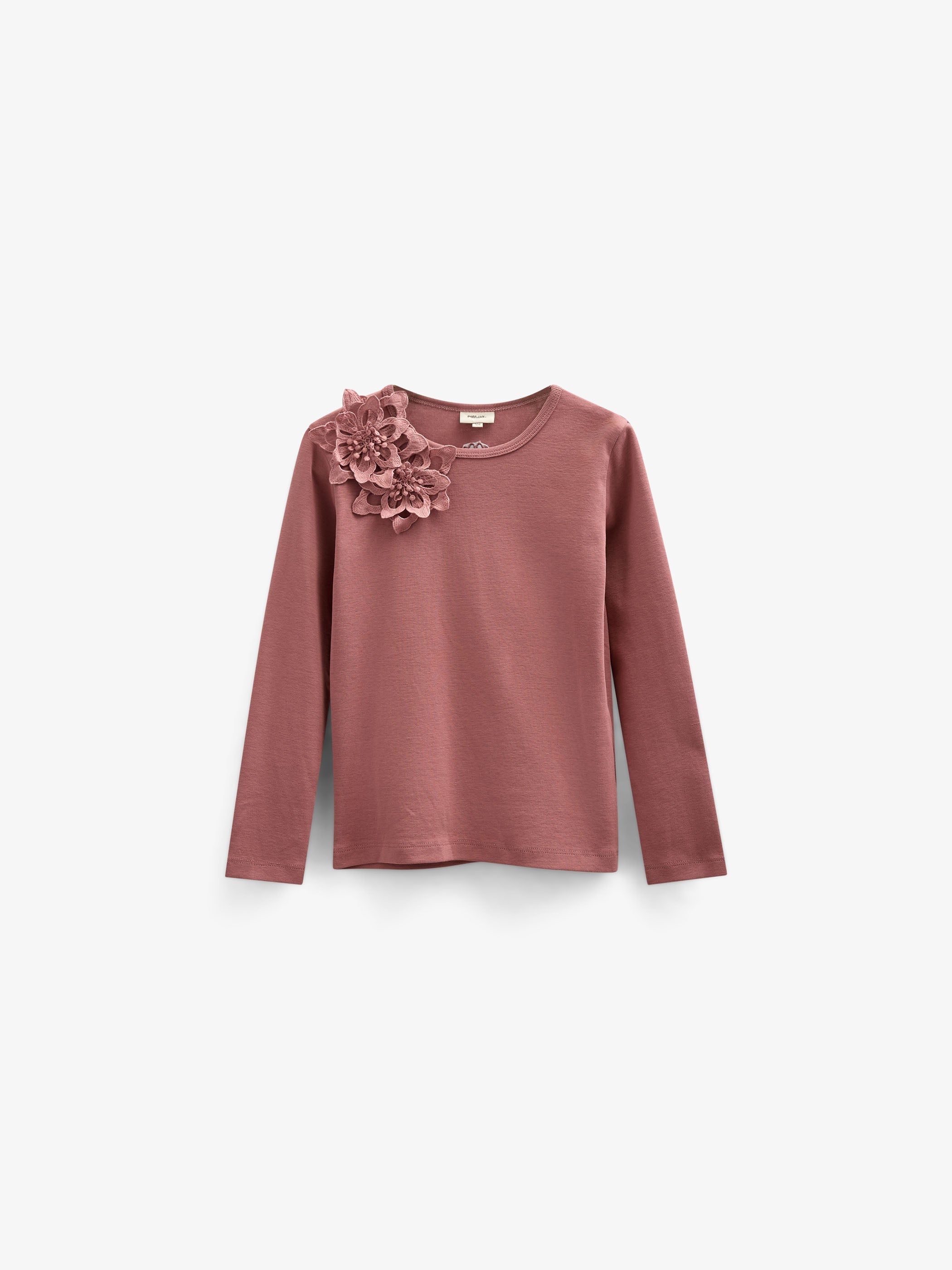T-Shirt mit Blumenapplikation - Kids - Old Rose | 101233 Sarah