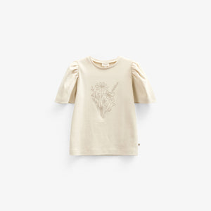 T-Shirt mit Stickerei - Tween - Offwhite | 101236 Amanda