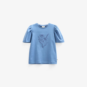 T-Shirt mit Stickerei - Tween - Dusty Blue | 101238 Amanda