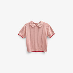 Mädchen gestricktes Polo - Kids - Rose | 101241 Helena