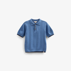 Gestricktes Polo für Jungen - Kids - Dusty Blue | 101243 Dylan