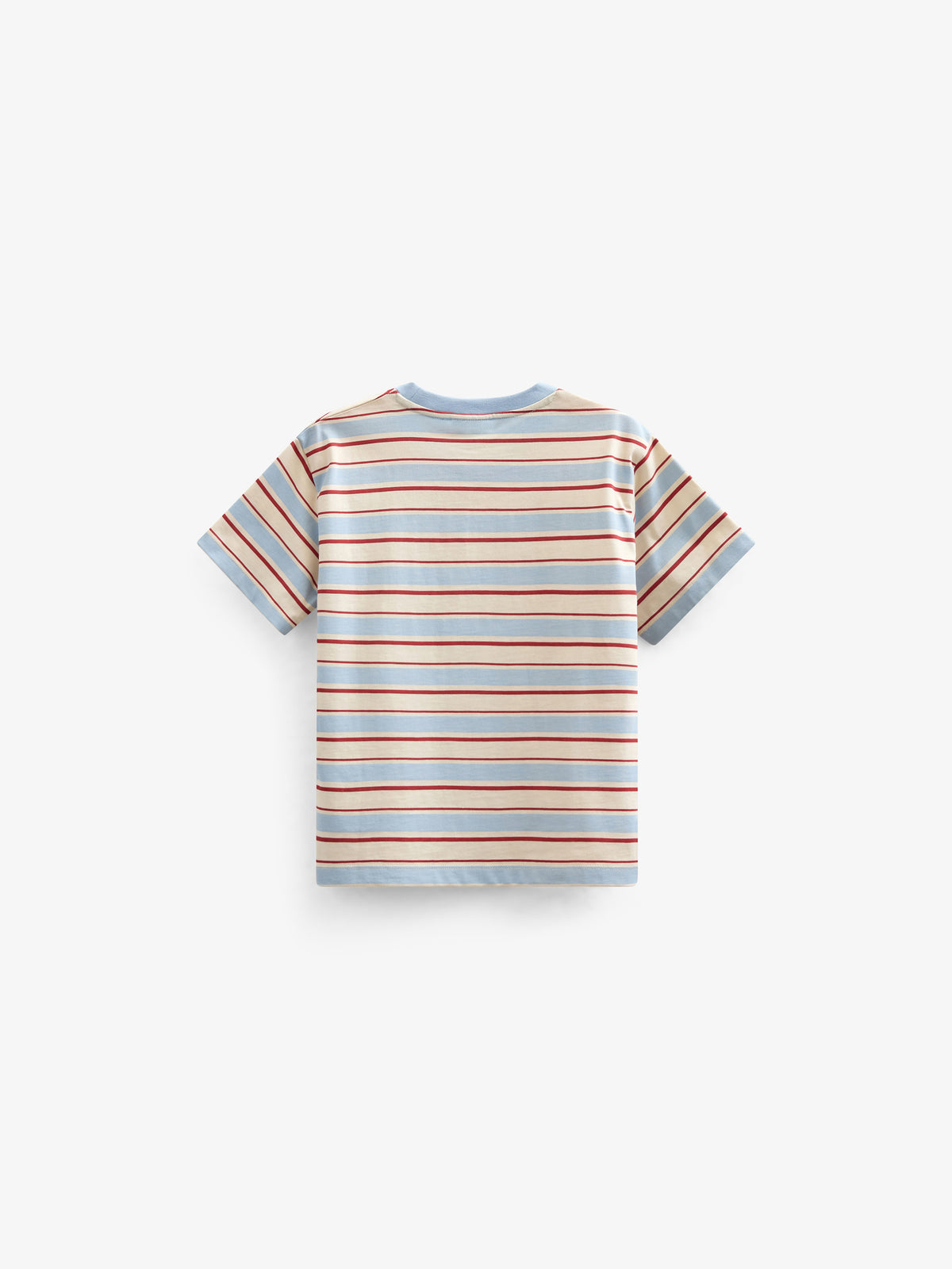 Retro Gestreiftes T-Shirt - Tween - Powder Blue | 101276 Steven
