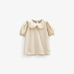 Jerseybluse mit Kragen - Kids - OffWhite | 101277 Nini