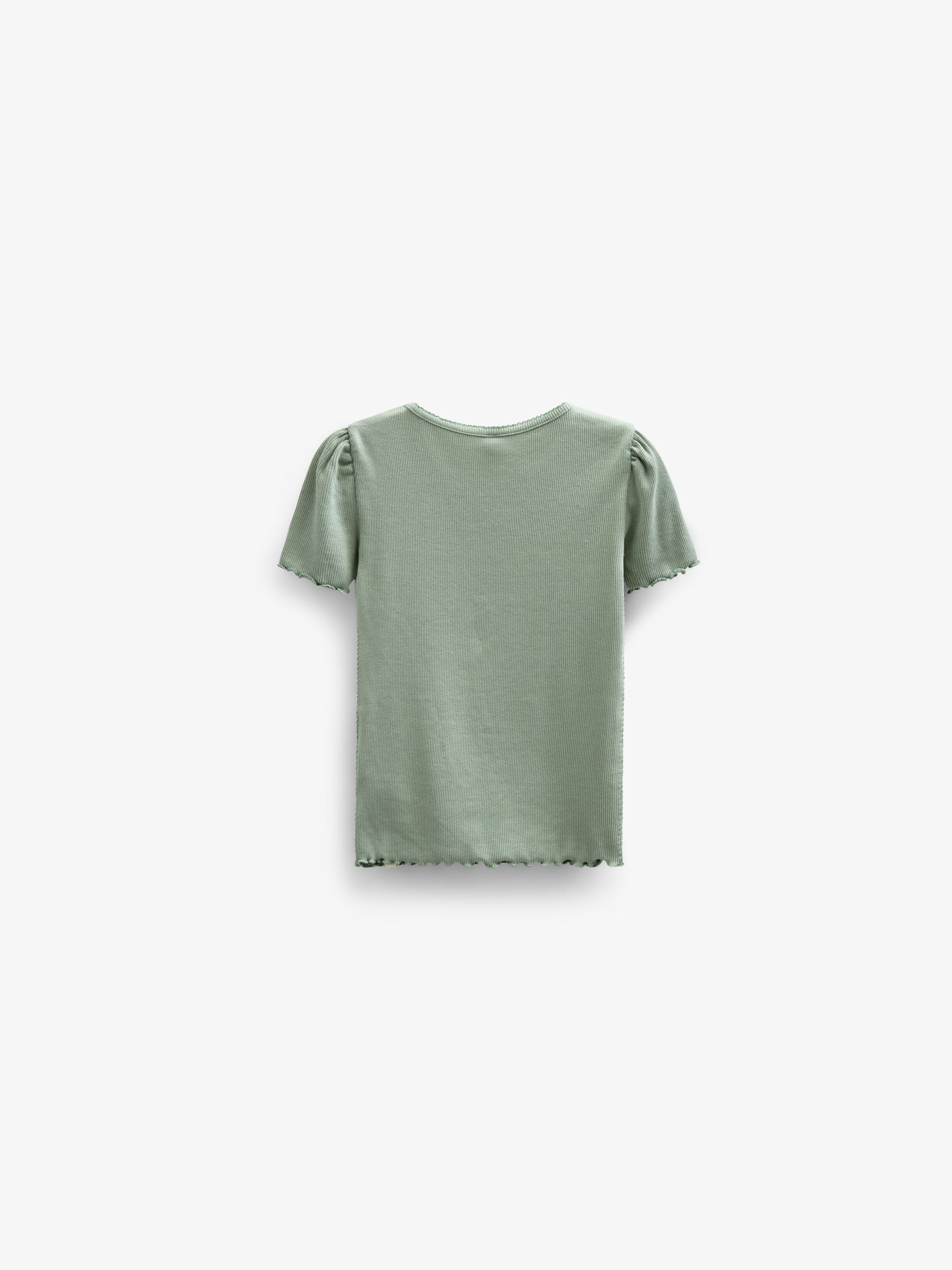 T-Shirt aus Modalripp - Tween - Dusty Green | 101303 Lottie