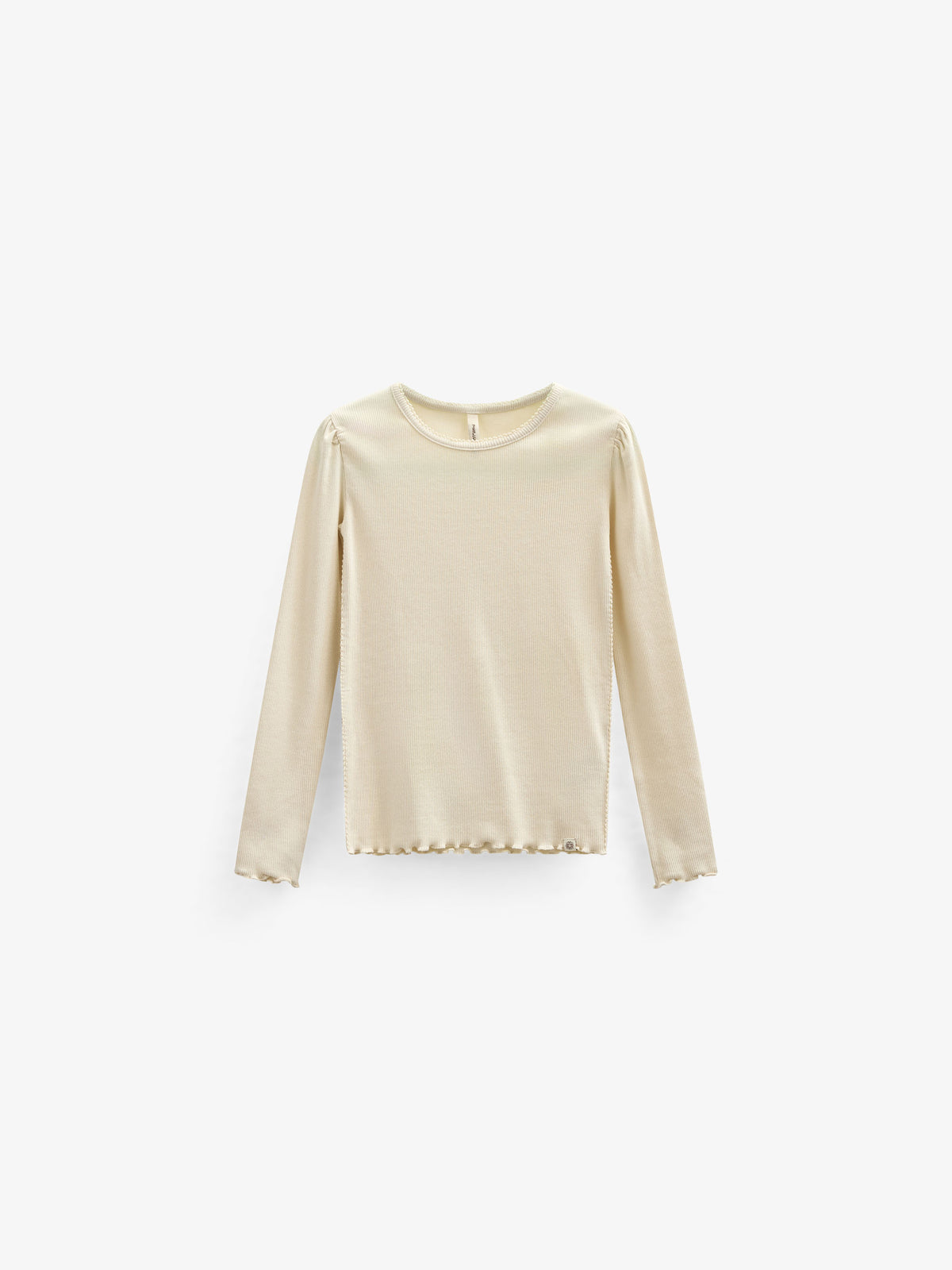 Langärmeliges T-Shirt aus Modalripp - Kids - OffWhite | 101312 Lottie