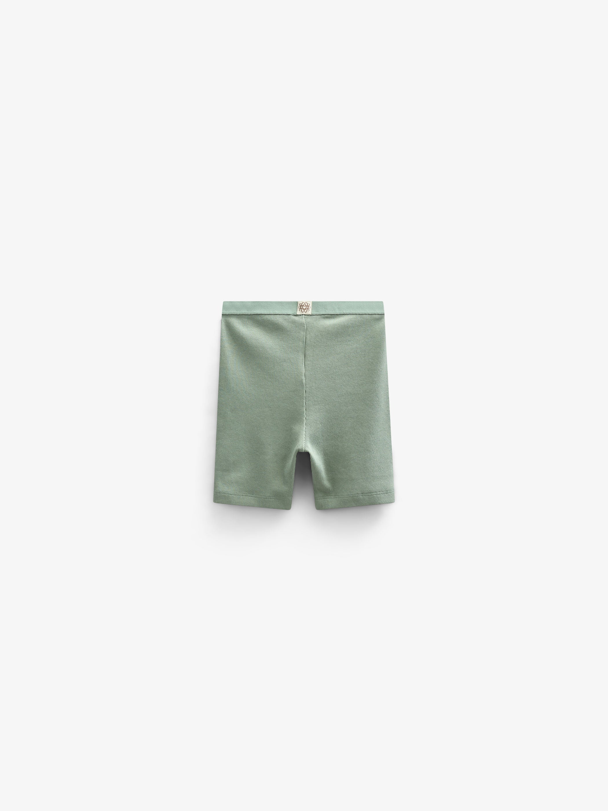 Kurze Shorts aus Modalripp - Kids - Dusty Green | 101318 Lottie