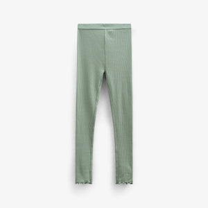 Modal-Ripp-Leggings - Tween - Dusty Green | 101327 Lottie