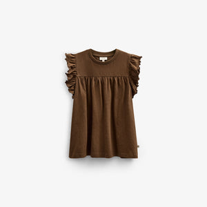 Jerseybluse - Kids - Dark Brown | 101332 Lucia