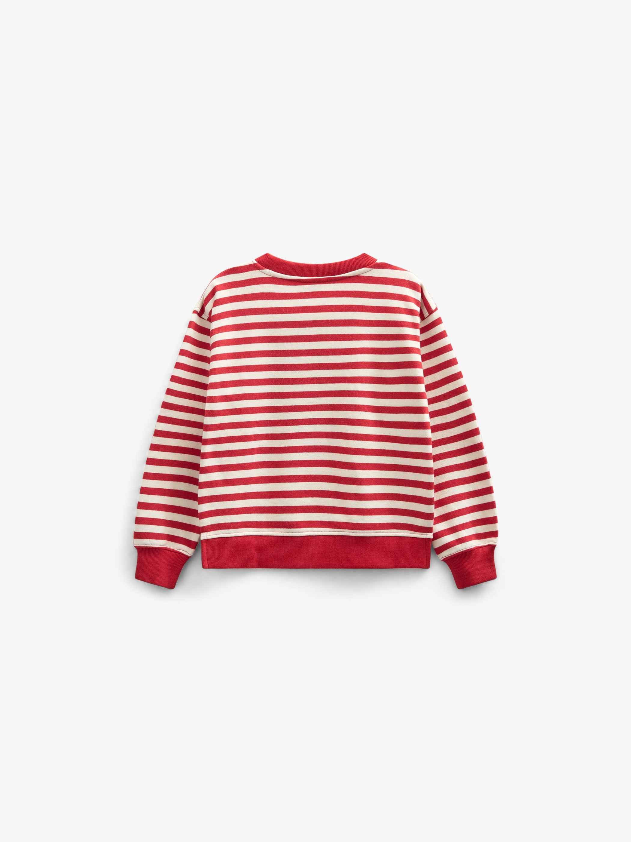 Gestreiftes Crewneck Sweatshirt - Kids - Cherry Red Stripe | 101342 Daniella