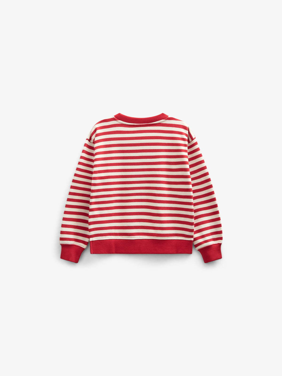 Gestreiftes Crewneck Sweatshirt - Tween - Cherry Red Stripe | 101343 Daniella