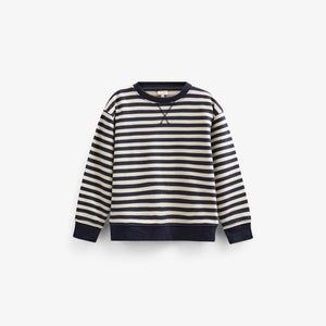 Gestreiftes Crewneck Sweatshirt - Kids - Navy Stripe | 101344 Cole