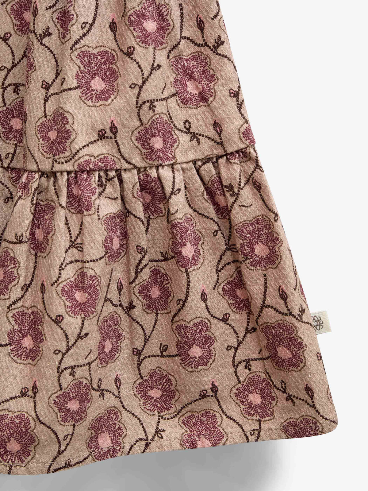 Geblümter Baumwollrock Kids - Rose/Bordeaux | 101429 Nova