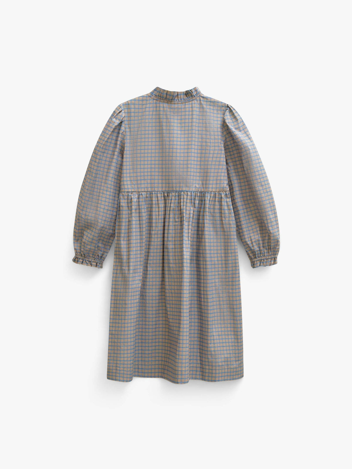 Popelinekleid mit Knopfleiste Tween - Blue Check | 101438 Julia