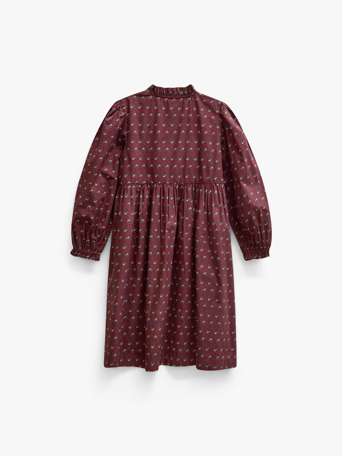 Popelinekleid mit Knopfleiste Tween - Bordeaux Flowerprint | 101439 Julia