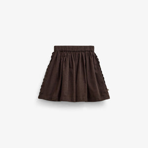Cordrock mit Zickzackborte Tween - Dark Brown | 101478 Sille