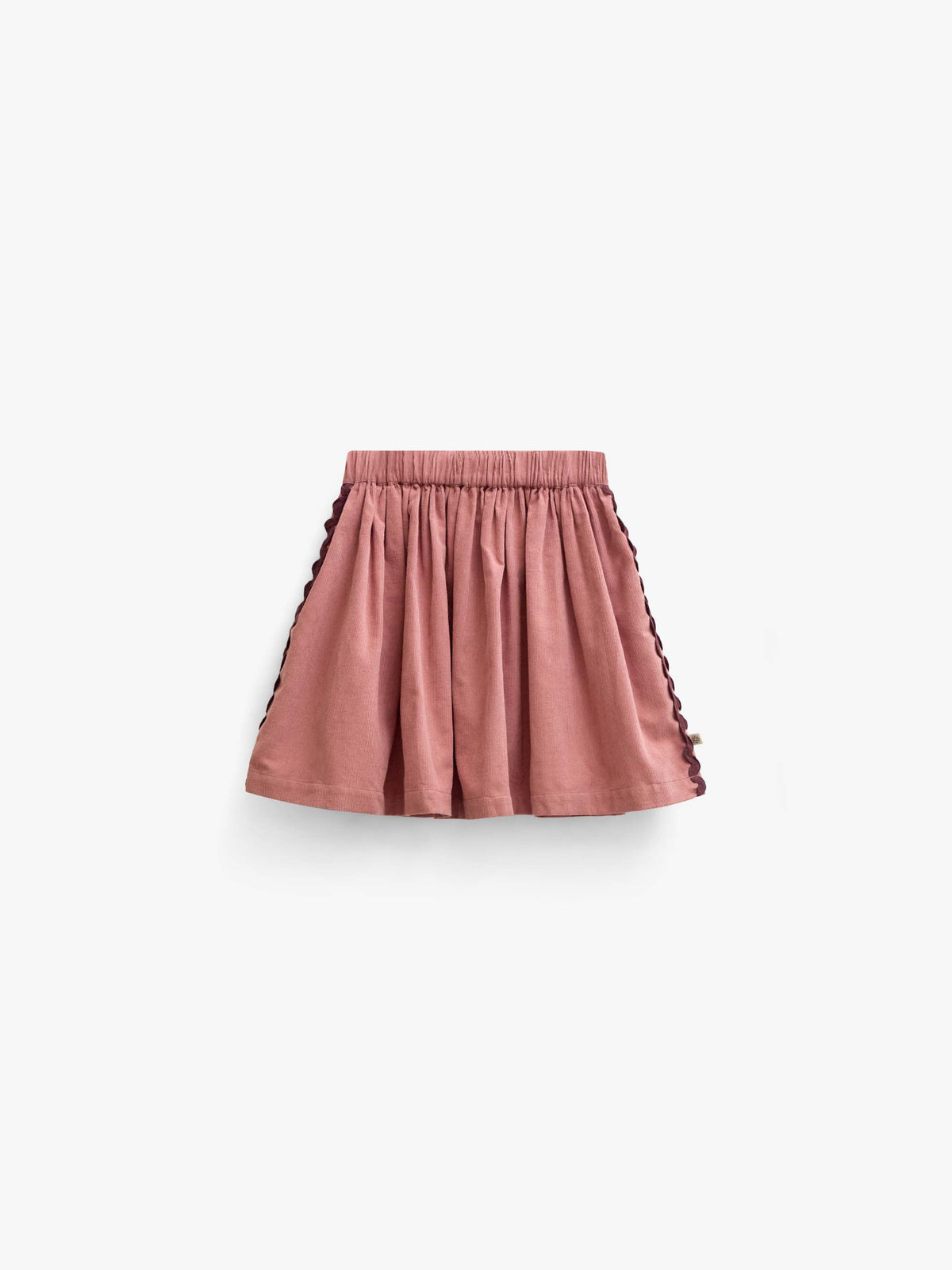 Cordrock mit Zickzackborte Kids - Dusty Rose | 101479 Sille