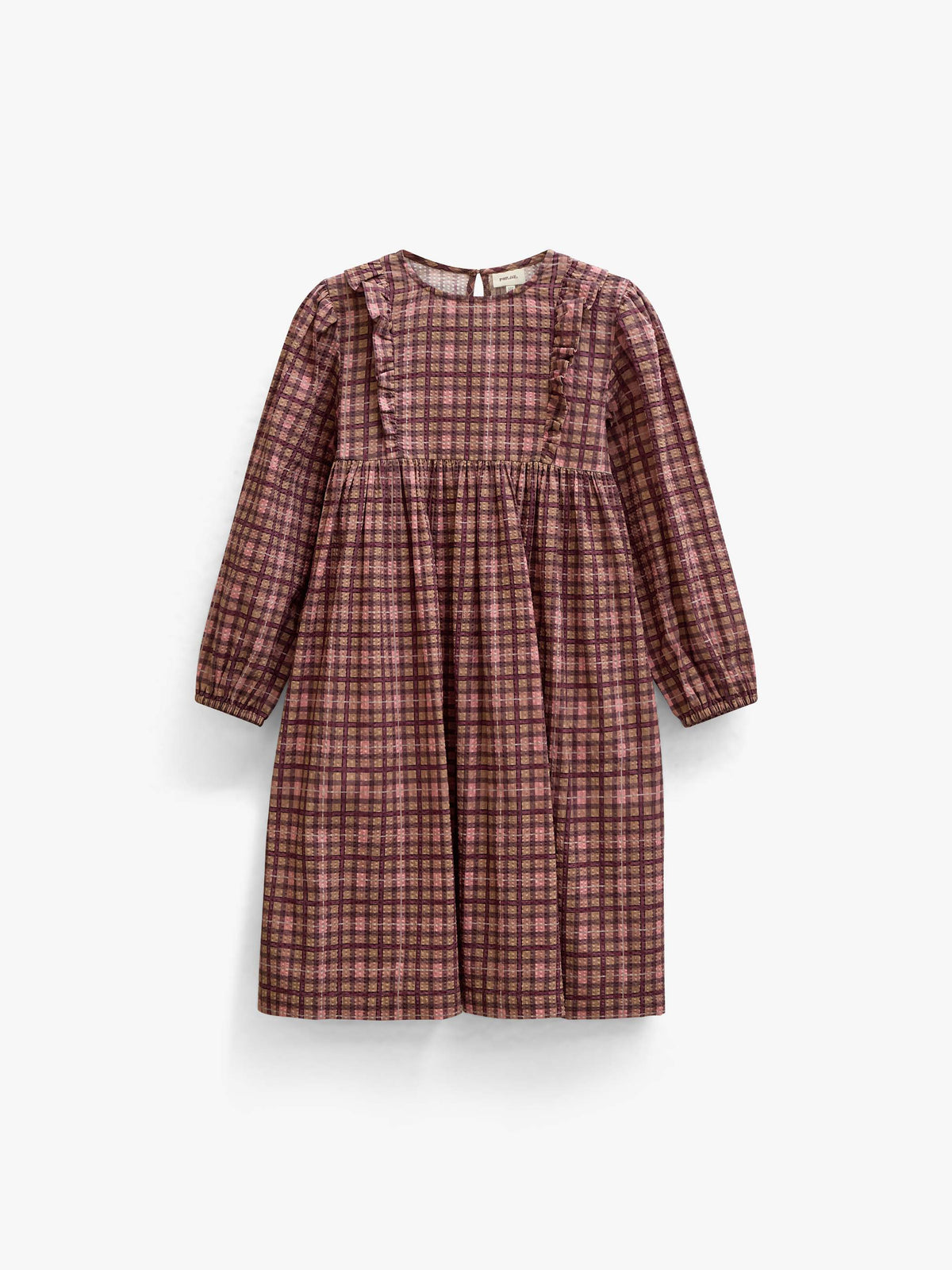 Kariertes Baumwollkleid Tween - Rose | 101486 Penny