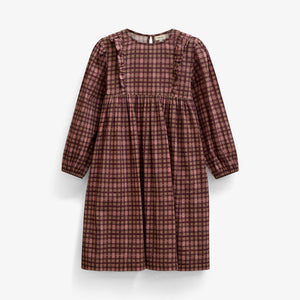 Checked Cotton Dress - Kids - Rose | 101485 Penny