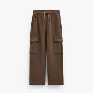 Cargo-Jogginghose aus strukturiertem Sweatstoff Tween - Brown | 101512 Wilder