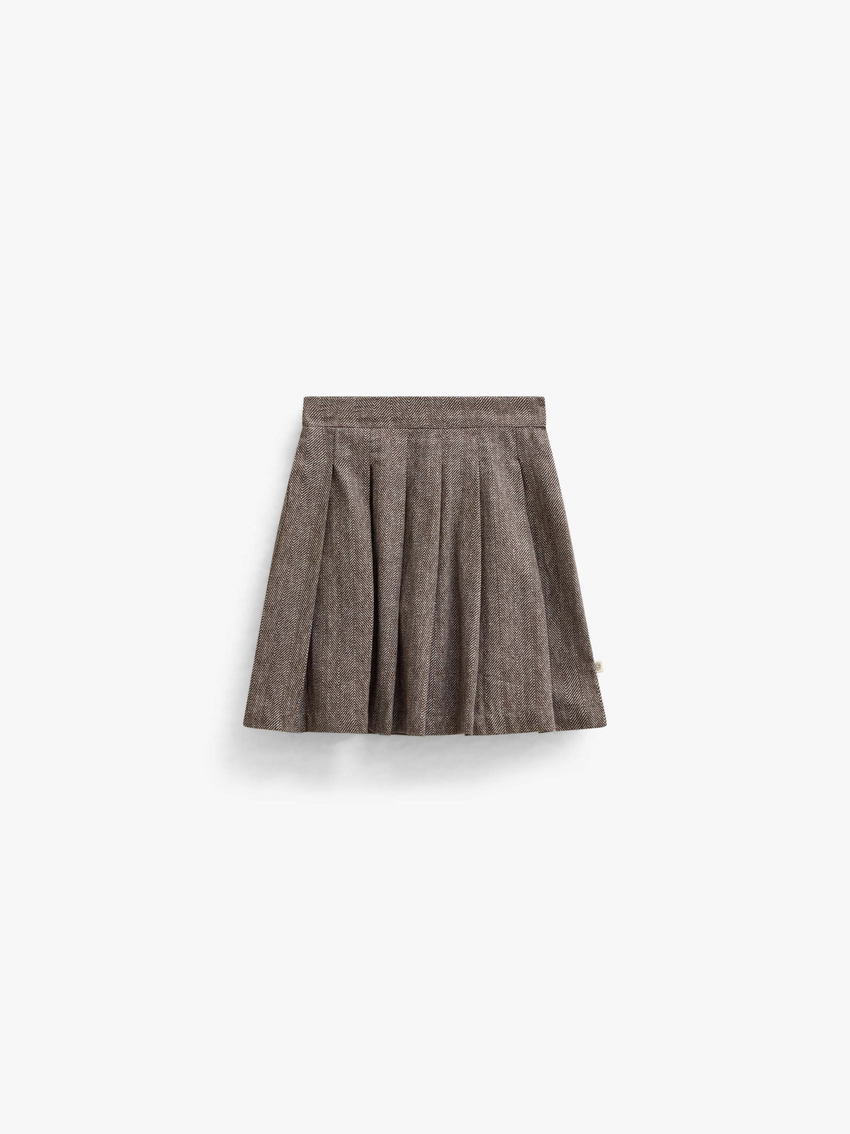 Baumwollrock mit Fischgrätmuster Tween - Dark Brown | 101521 Susse