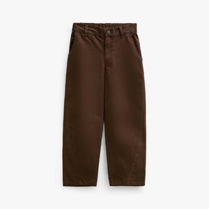 Baggy-Hose aus Canvas Tween - Dark Brown | 101528 Jenna