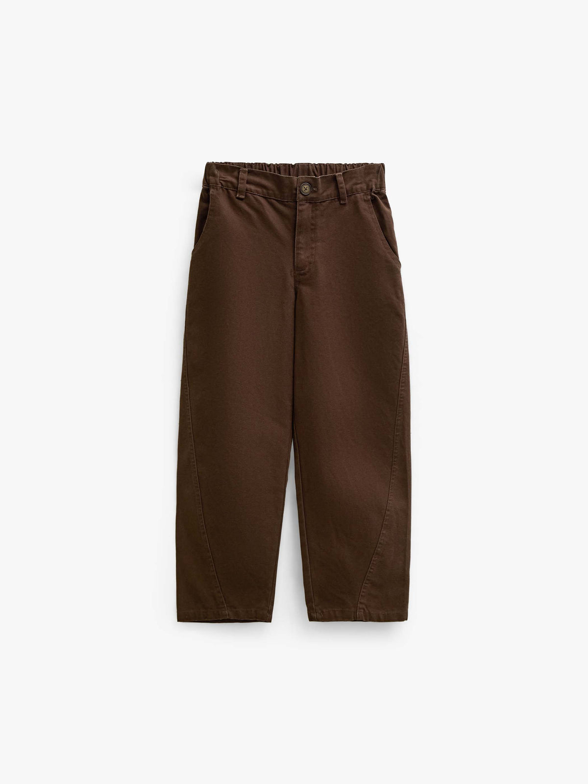 Baggy-Hose aus Canvas Tween - Dark Brown | 101528 Jenna