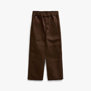 Canvas-Hose mit aufgesetzten Taschen Kids - Dark Brown | 101531 Greyson