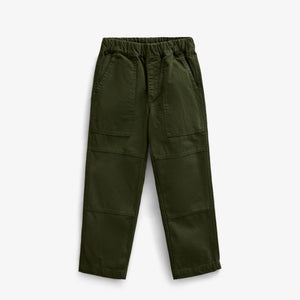 Canvas Patch Pocket Trousers - Kids - Moss Green | 101535 Greyson