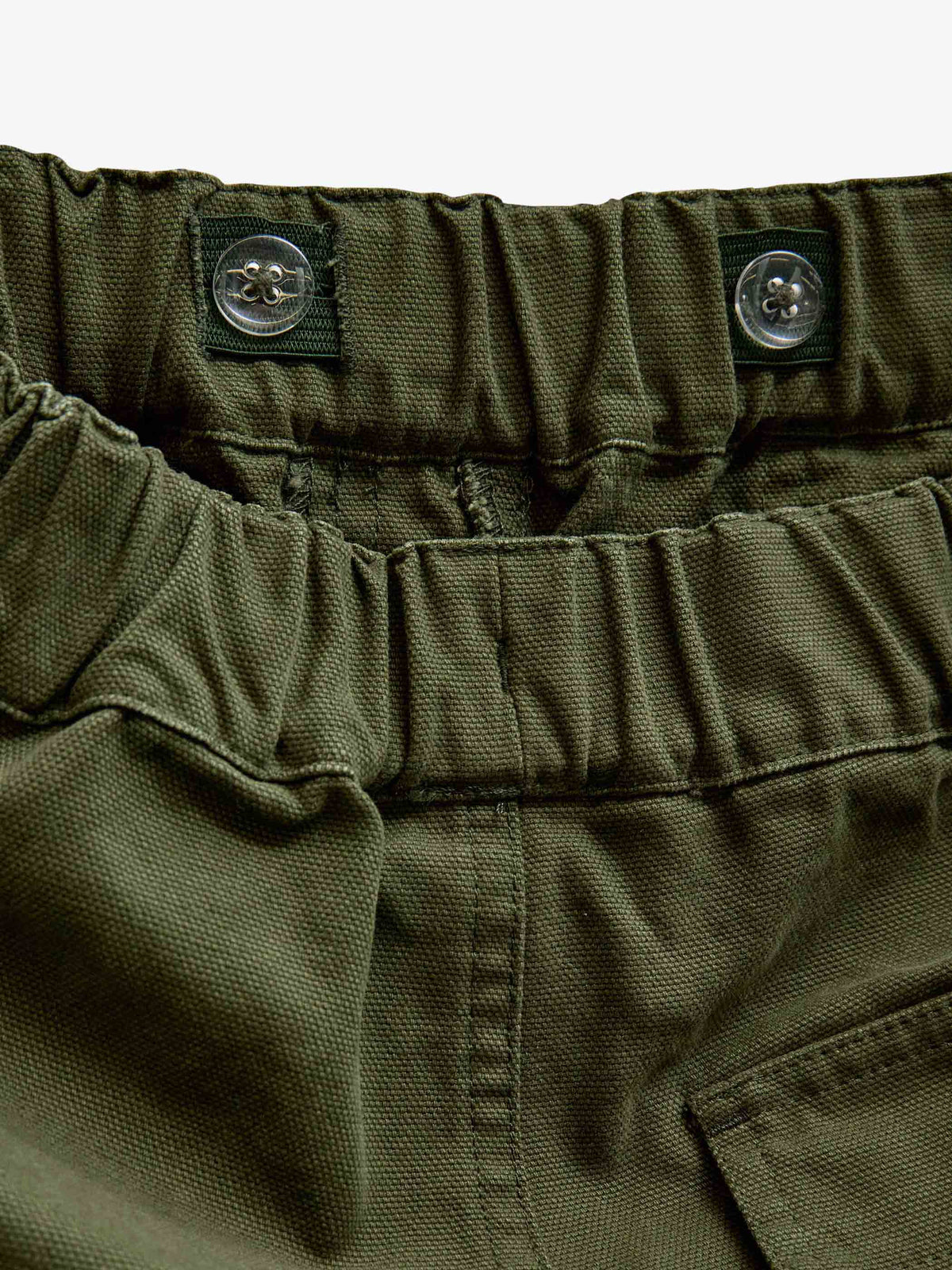 Canvas-Hose mit aufgesetzten Taschen Tween - Moss Green | 101536 Greyson