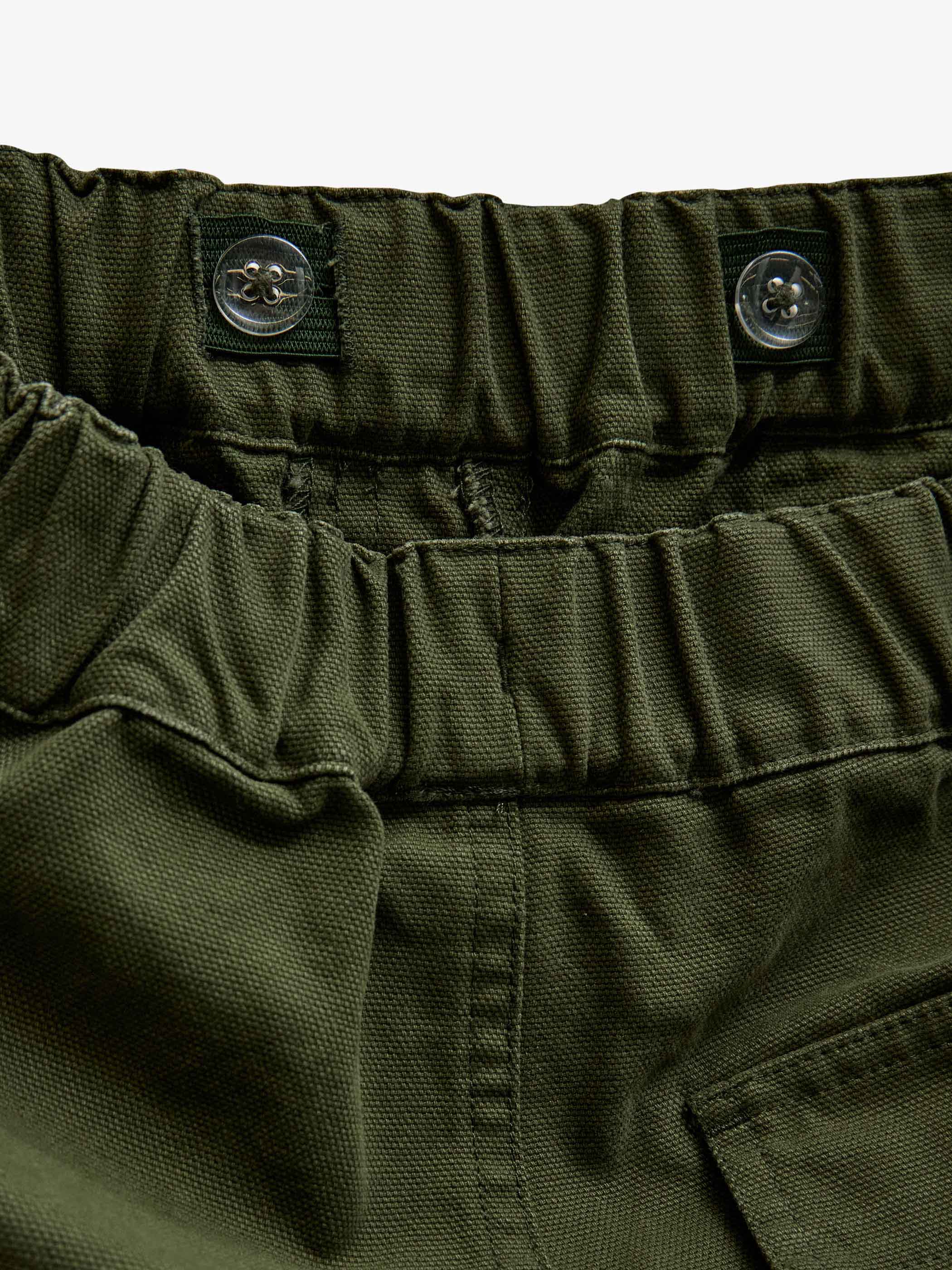 Canvas Patch Pocket Trousers - Tween - Moss Green | 101536 Greyson