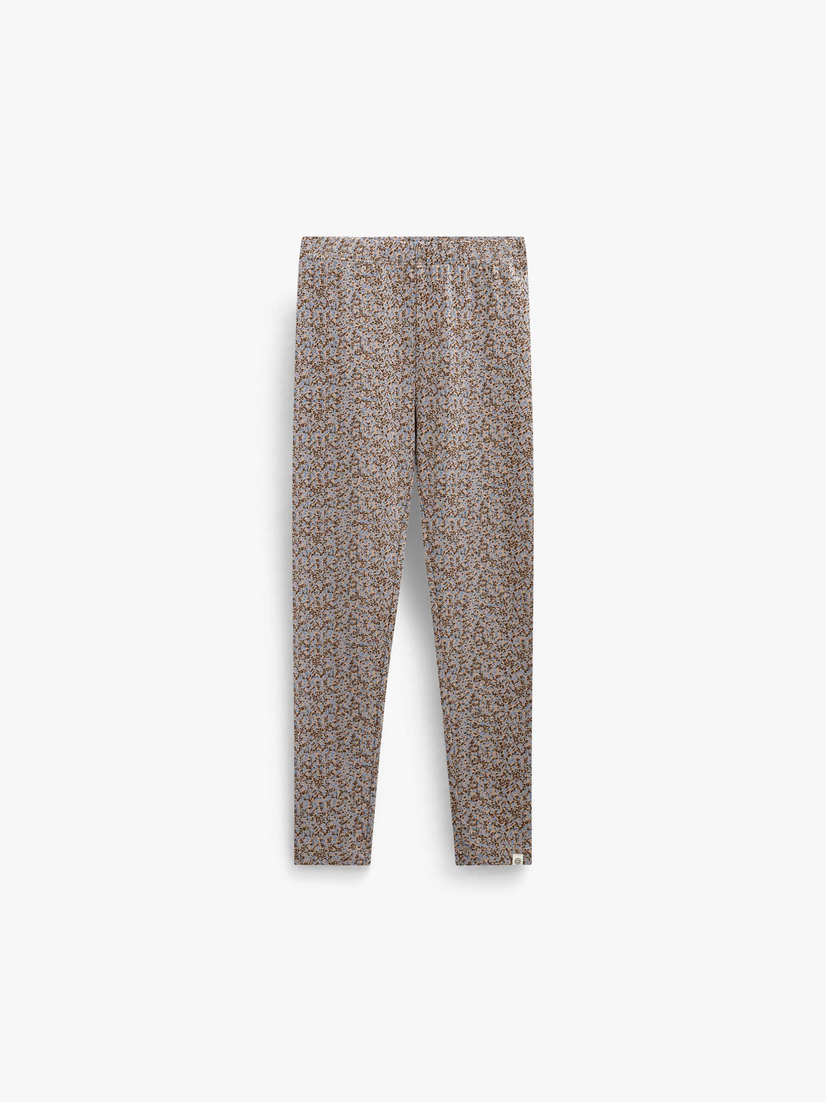 Kleingeblümte Jersey-Leggings Kids - Blue/Brown | 101549 Heidi