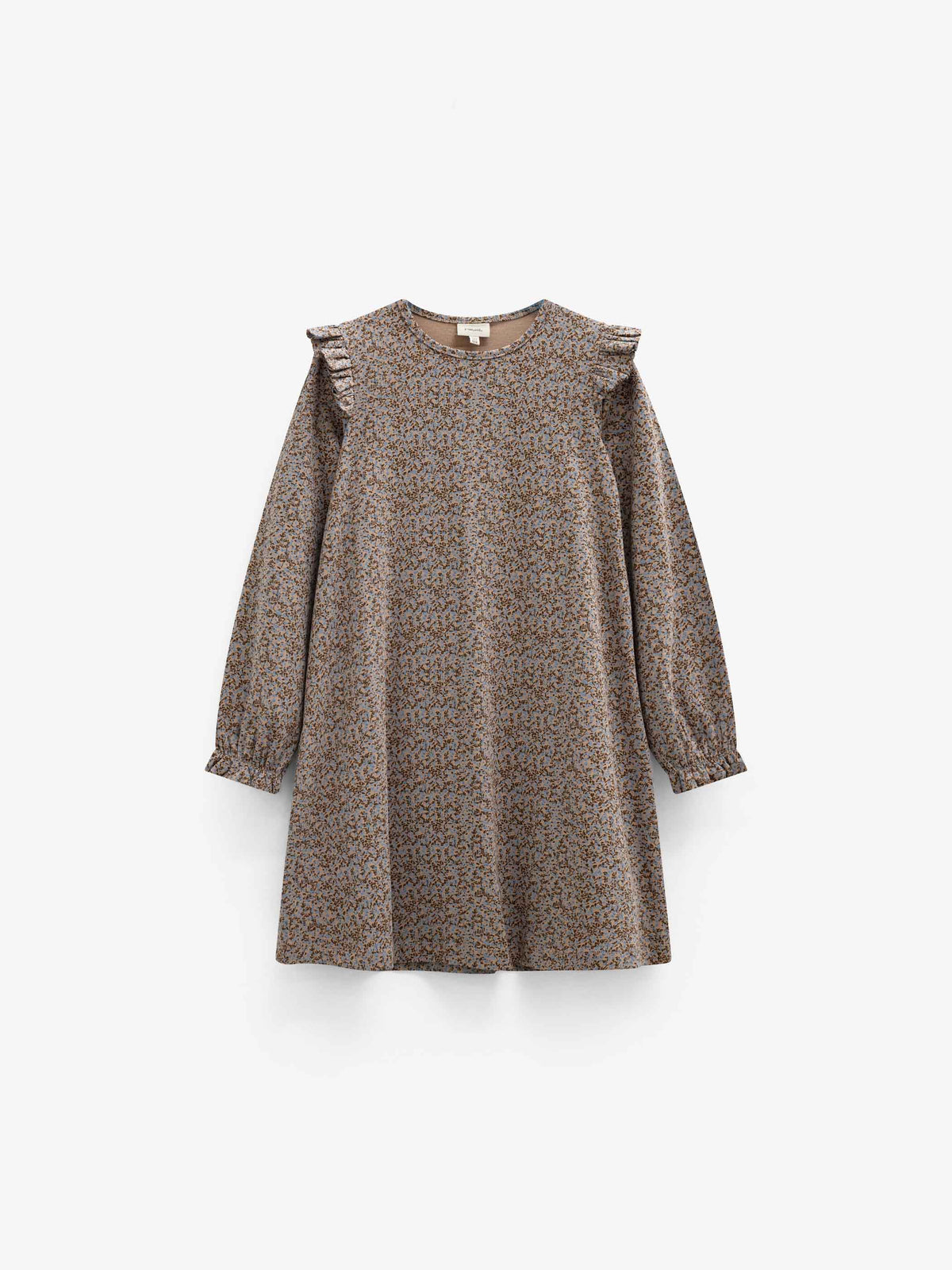 Kleingeblümtes Jerseykleid Tween - Blue/Brown | 101554 Heidi