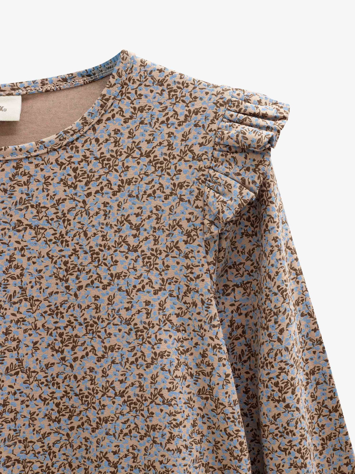 Kleingeblümtes Jerseykleid Kids - Blue/Brown | 101553 Heidi