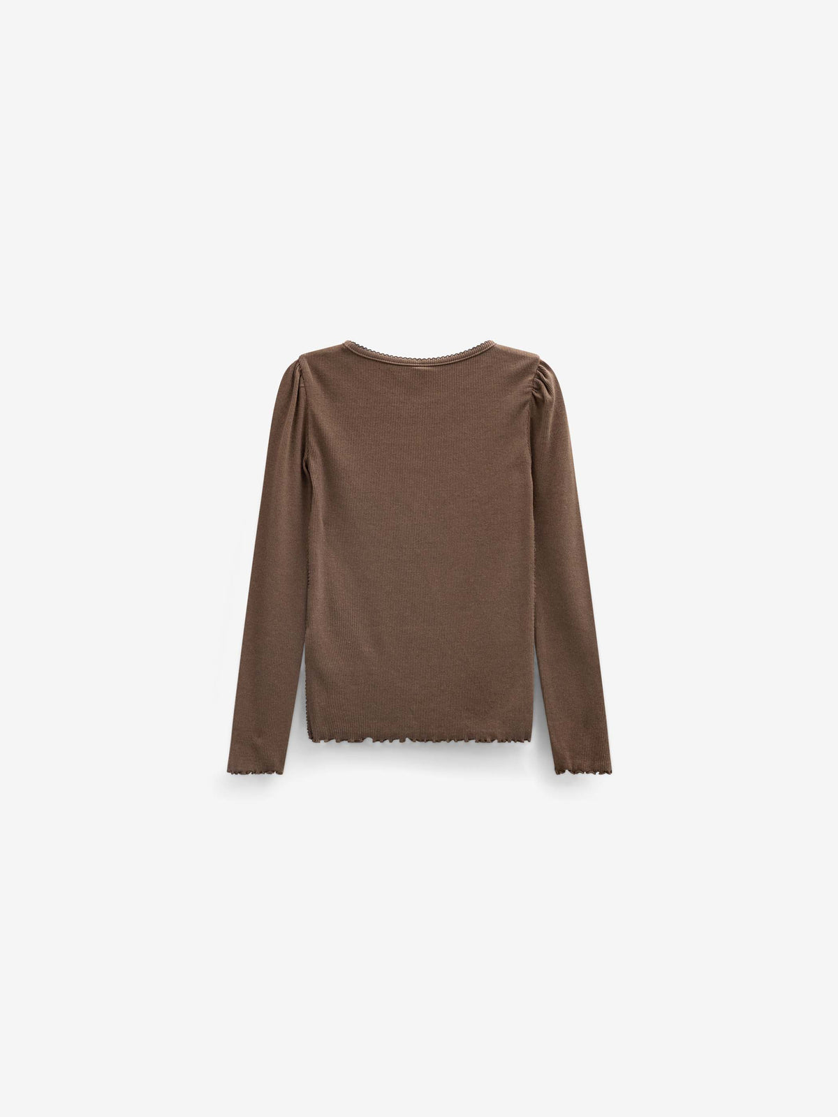 Geripptes Langarmshirt aus Modal-Mix Tween - Brown | 101558 Lottie
